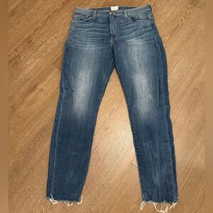 Hudson Nico Midrise Ankle Skinny Raw Hem Denim Jeans